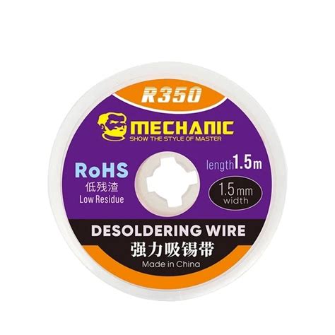 Mechanic 1.5 1515 R350 DE Solder Wick - Precision Solder Removal