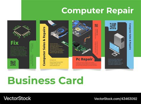 A Computer Repair Business Card Empty Sample 的图像结果