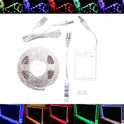 USB Powered RGB Color Changing SMD5050 LED Strip Computer Backlight ...