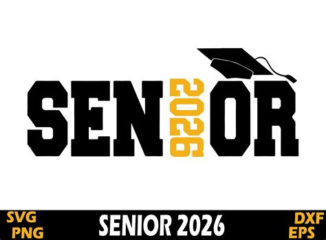 Senior 2026 SVG Bundle: Graduation Shirt Design (Digital Download ...