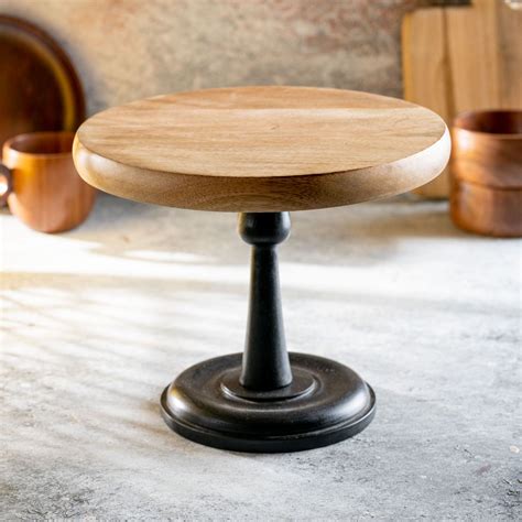 Buy Poorna Mango Wood Dismantlable Cake Stand Online On Zwende
