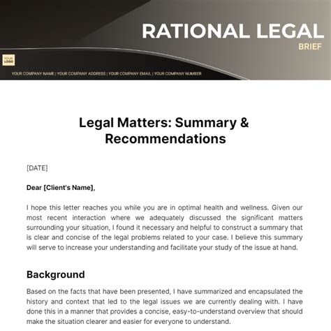Image result for Legal Brief Examples