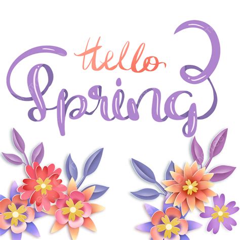 Image result for Hello Spring Colorful