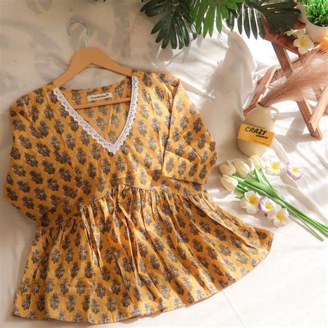 Mango margarita Summer Girlie Short Kurti – CrazyWahNar