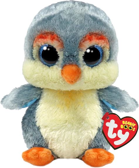 TY Fisher Penguin Beanie Boo Regular 14cm - Squishy Beanie Baby Soft ...
