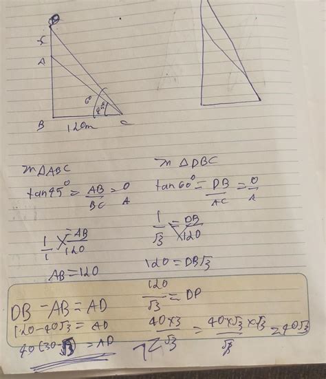 The angle of elevation of the top of an unfinished tower at a point ...