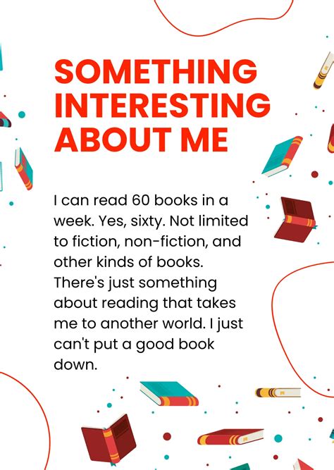 Free Printable About Me Templates to Customize Online