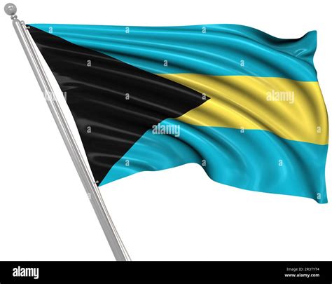 Bahamas flag waving Cut Out Stock Images & Pictures - Alamy