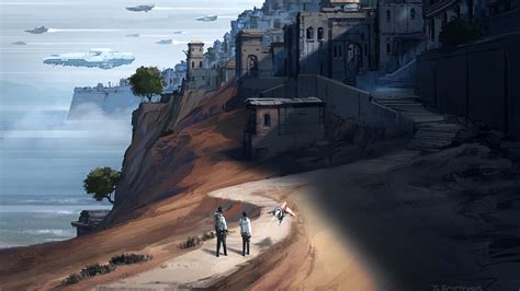 Download wallpaper 1920x1080 future, fantasy, spaceship, art full hd ...