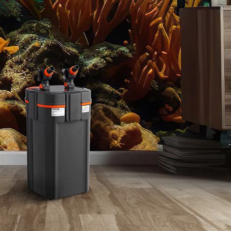 SKYSHALO 75 Gallon Aquarium Canister Filter Fish Tank Quiet 11w UV Lamp ...