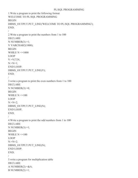 Image result for PL SQL Program