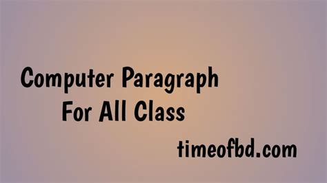 Image result for Computer Paragraph