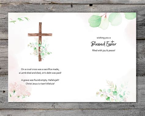 Religious Easter Card, Christian Easter Card, Bible Verse, Unique ...