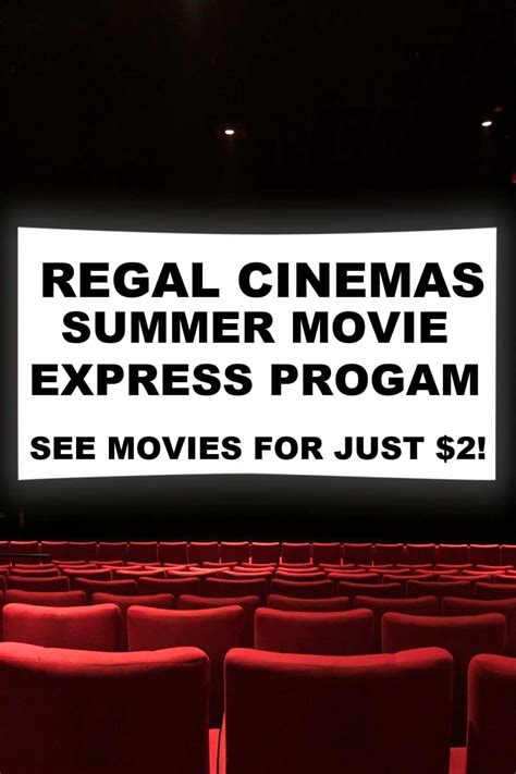 Regal Cinemas Summer Movies! $2 Movies for 2023!