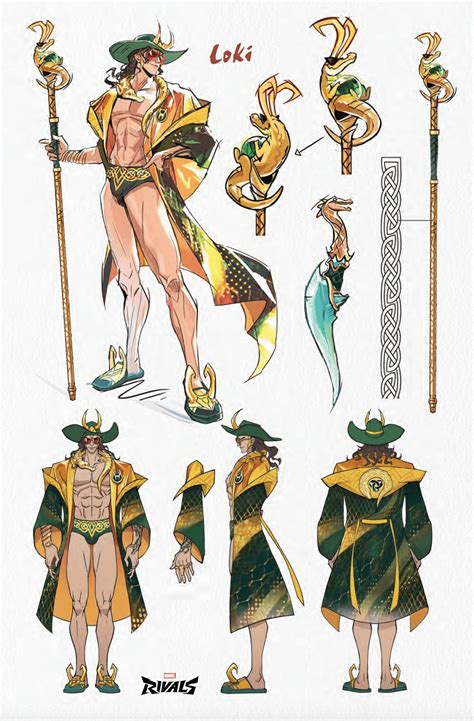 marvel rivals loki swimsuit skin concept art in 2025 | Loki marvel ...