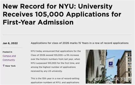 2022美国纽约大学申请破万，一文告诉你纽约大学要如何申！ - 知乎