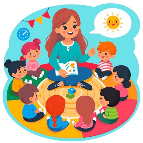 Free preschool circle time clip art, Download Free preschool circle ...