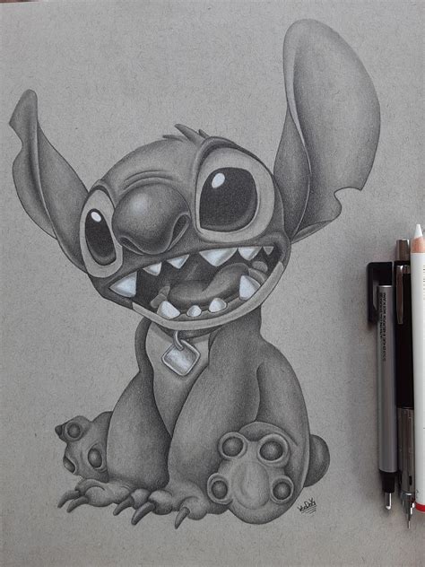Stitch Pencil Drawing