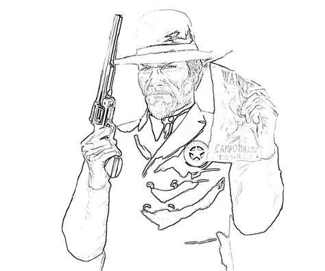 Red Dead Redemption - Free Coloring Pages