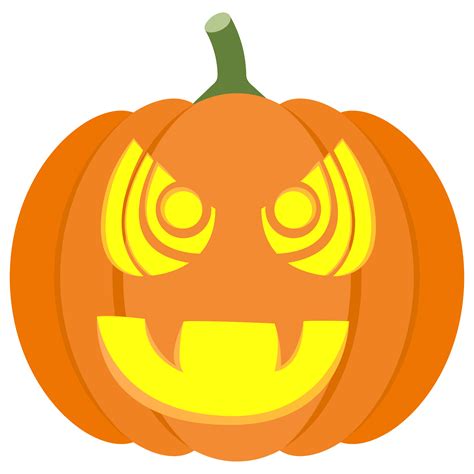 Hypnotic Vampire Pumpkin Stencil | Free Printable Papercraft Templates