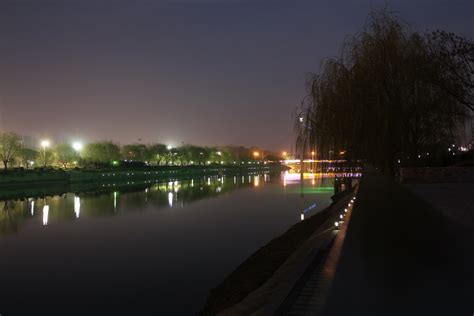 夜晚河边图片,_大山谷图库