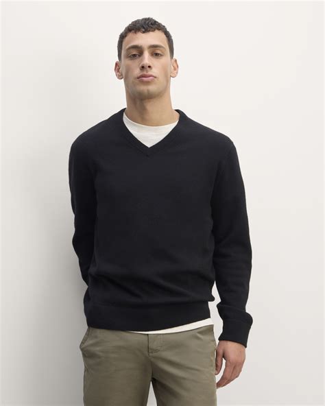The Cashmere V-Neck Sweater Black - Everlane