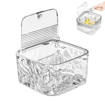 BLURISM Small Dustbin for Study Table - Mini Desktop Trash Can with ...