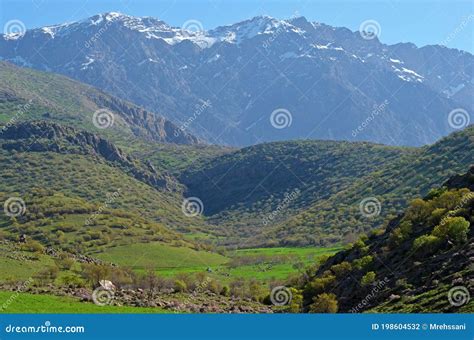 Landscape of Green Zagros Mountain Range , Lorestan , Iran Stock Photo ...
