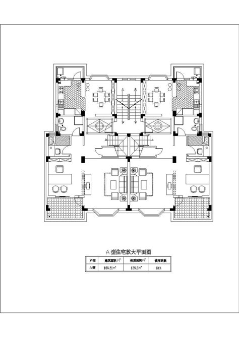 户型大全之一梯两户_户型图__土木在线