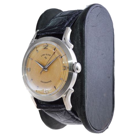 Elgin Gold Filled Art Deco Round Watch with Unique Original Dial From ...