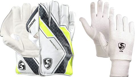 Buy SG RSD Extreme Cricket Wicket Keeping Gloves, Youth (Assorted) Club ...