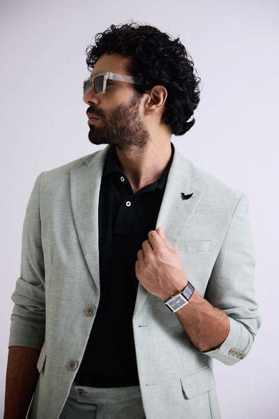 Two Piece Navy Textured Formal Suit - Dave