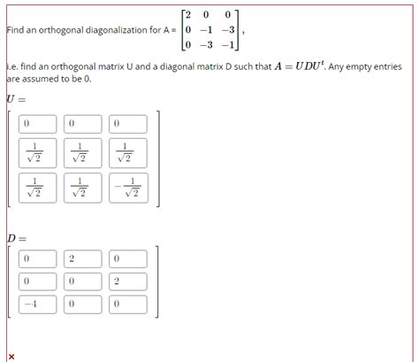 Image result for Orthogonal Diagonalization