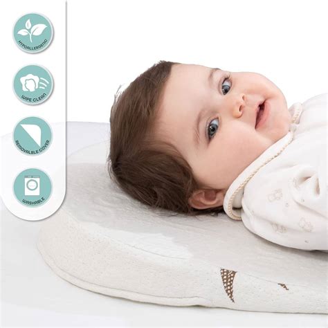 Moon Bamboo Universal Bassinet Baby Wedge Pillow for Reflux & Colic New ...