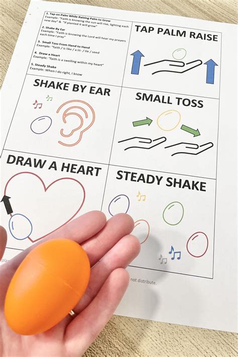 Faith Song Egg Shakers - Primary Singing
