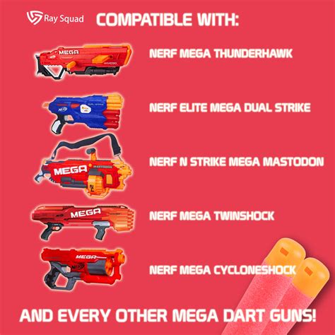 Snapklik.com : (120 Count) Nerf Mega Darts Pack - Universal Pack, Mega ...