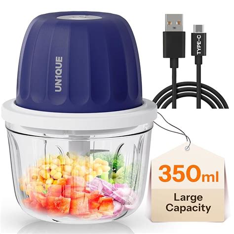 Buy UN1QUE 350ML Rechargeable Mini Electric Chopper for Kicthen Use ...