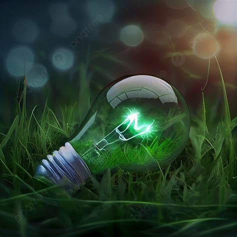 Green Light Bulb Wallpaper