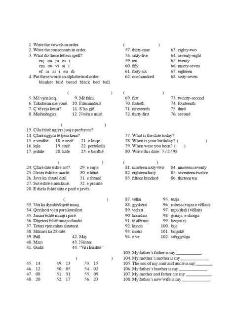 Basic English Test for Beginners 的图像结果
