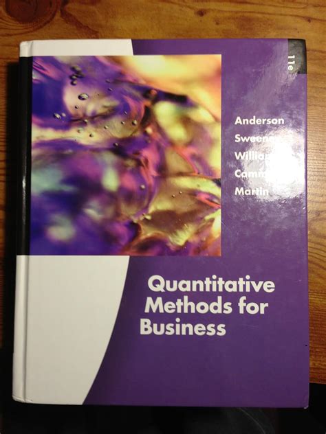 Image result for Quantitative Methods Book Cover