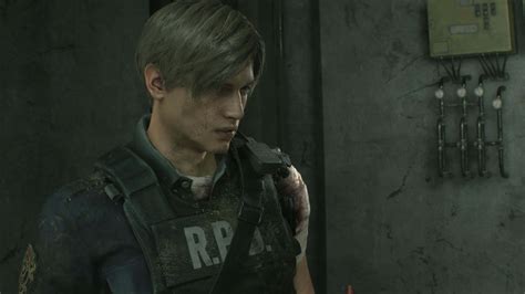 Download Leon Wandering Resident Evil 2 Wallpaper | Wallpapers.com