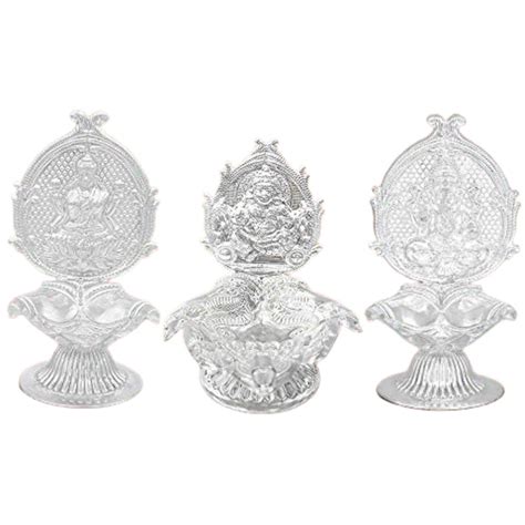 Buy Vedic Vaani Hindu God Goddesses Ganesh Lakshmi Kuber Diwali Diya ...