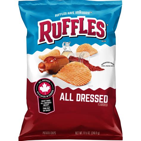 Ruffles All Dressed Potato Chips, 8.5 Oz. Big Bag - Walmart.com