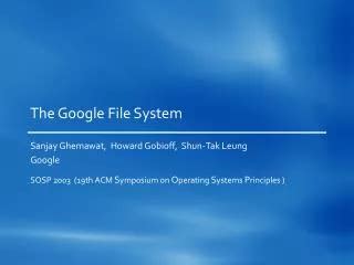 Google File System 的图像结果