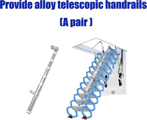 Buy Electric attic Stairs with handrails Remote Control Ceiling Folding ...