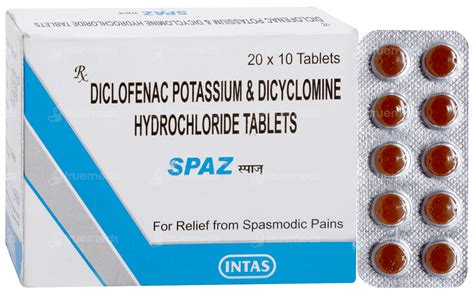 Spaz Tablet 10 - Uses, Side Effects, Dosage, Price | Truemeds