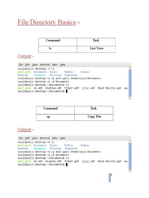 Image result for Basic File System Commands in Linux