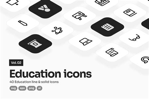 Education Vol. 2 UI Icons Graphic by kreevstudio · Creative Fabrica