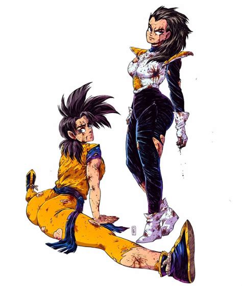 Goku y Vegeta se vuelven mujeres en esta sexualizada ilustración ...