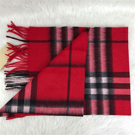 BURBERRY 100% KAŞMİR ATKI KIRMIZI - BB13